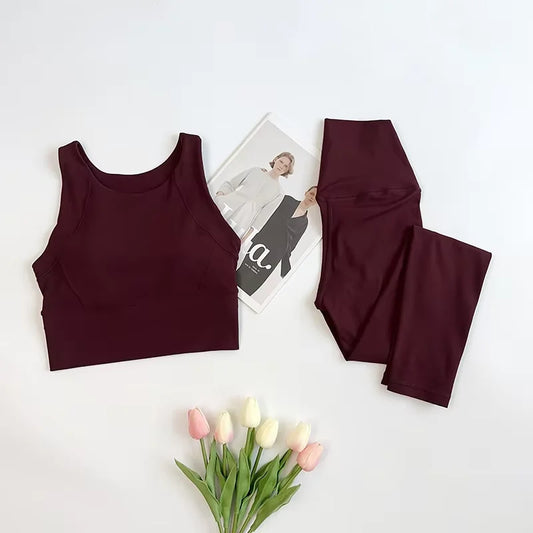 Ropa de Yoga de 2 piezas para mujeres